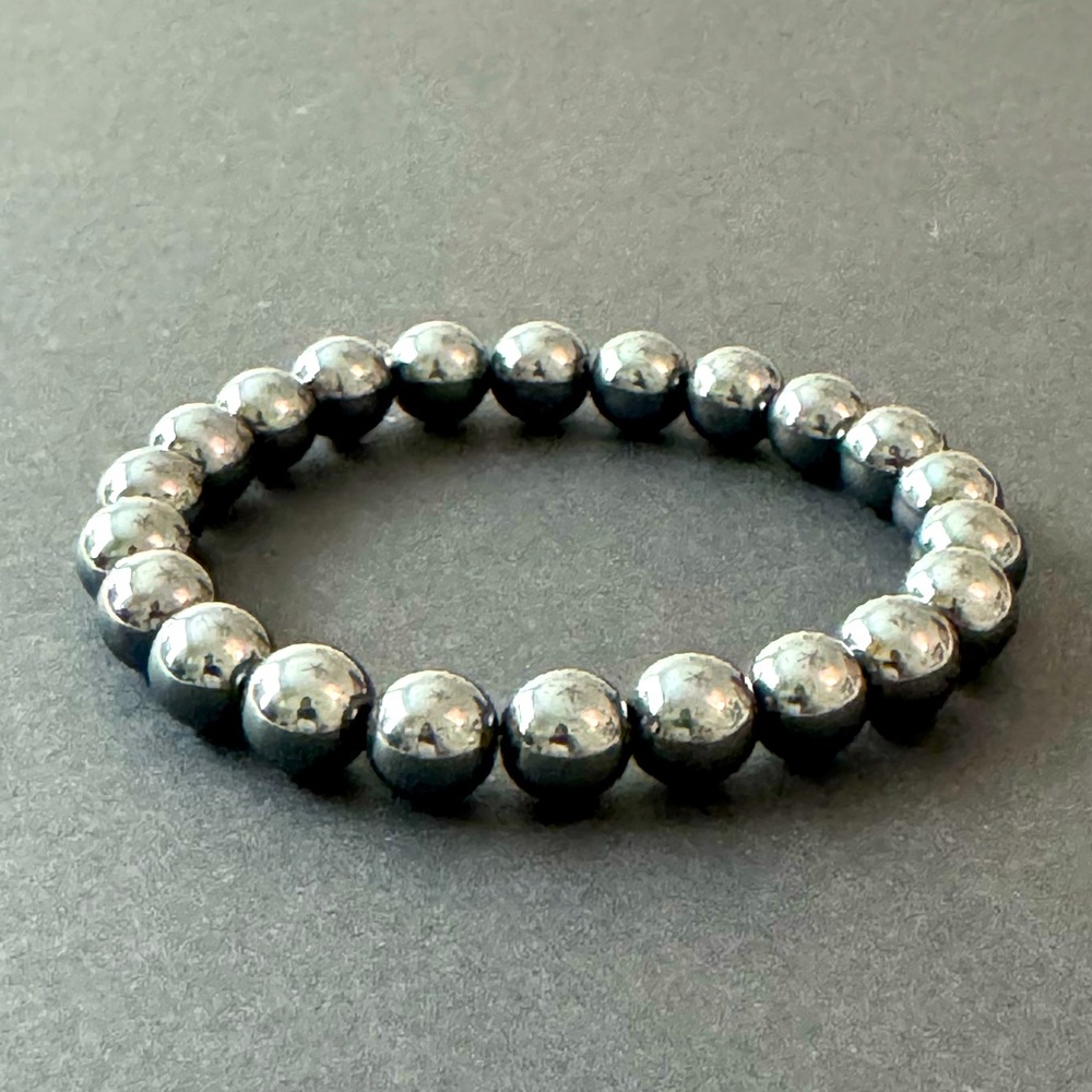 Hematite bracelet for protection and strength